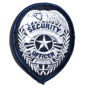 Navy Security Badge Sticker