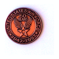 USAF 50 Years Coin - Military Patches and Pins