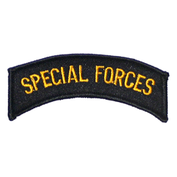 Special Forces/ Gold & Black - Military Patches and Pins