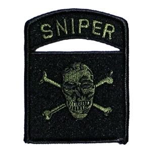 Sniper Skull/sub'd. - Military Patches and Pins