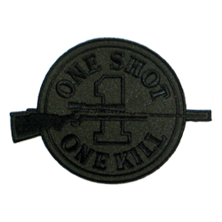 One Shot/One Kill/sub'd. - Military Patches and Pins