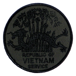 Rep of  Vietnam Service/Sub'd./3" - Military Patches and Pins