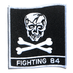 Fighting 84 Skull 4" - Military Patches and Pins