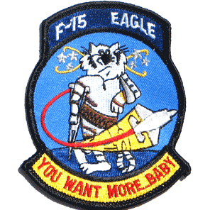 F-15 Eagle - You Want More..Baby - Military Patches and Pins