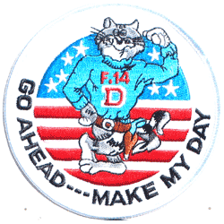 F-14 Go Ahead---Make My Day - Military Patches and Pins