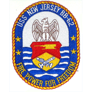 USS New Jersey BB-62 - Military Patches and Pins