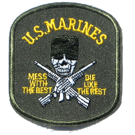 USMC Mess with the Best - Military Patches and Pins