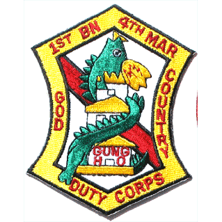 1st Bn 4th Marines - Military Patches and Pins