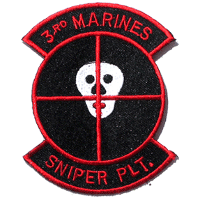 3rd Marines Sniper Plt. - Military Patches and Pins