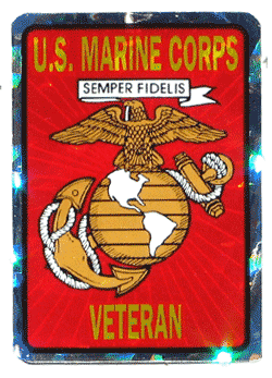 USMC Veteran Decal - Military Patches and Pins