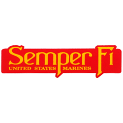 USMC Semper Fi Bumper Sticker - Military Patches and Pins