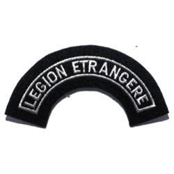 Legion Etrangere w/Silver Metallic Threads - Military Patches and Pins