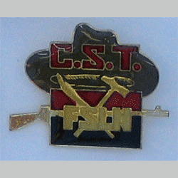 C.S.T. FSLN Nicaragua Pin w/pin backing - Military Patches and Pins