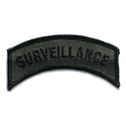 Surveillance Tab Sub'd. - Military Patches and Pins