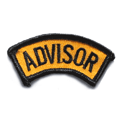 Advisor Tab Gold & Black - Military Patches and Pins