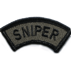 Sniper Tab Sub'd. - Military Patches and Pins