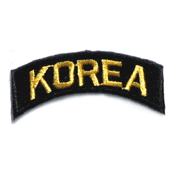 Korea Tab Yellow & Black - Military Patches and Pins