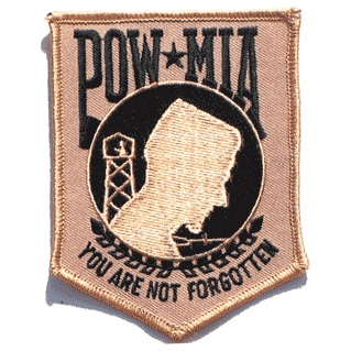 POW-MIA/Camo  3 1/4" x 4 1/4" - Military Patches and Pins