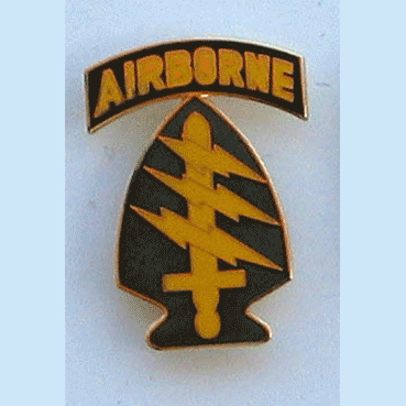 Special Forces Airborne Pin w/2 clutches - Military Patches and Pins