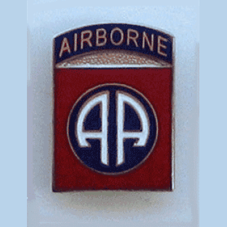 Airborne Division Pin w/2 clutches - Military Patches and Pins