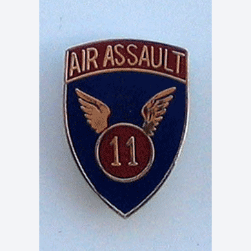 11th Air Assault Pin w/2 clutches - Military Patches and Pins