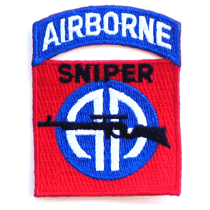 82nd Airborne Sniper w/Tab - Military Patches and Pins