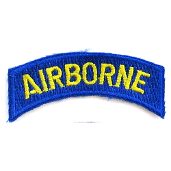 Airborne Tab Yellow & Blue - Military Patches and Pins