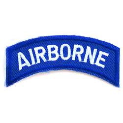 Airborne Tab White & Blue - Military Patches and Pins