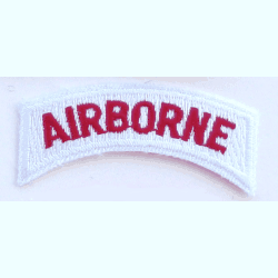 Airborne Tab Red & White - Military Patches and Pins