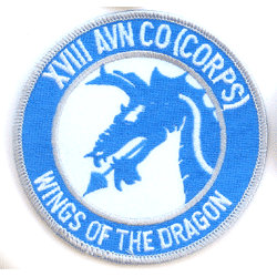 18th AVN Co/Wings of the Dragon - Military Patches and Pins