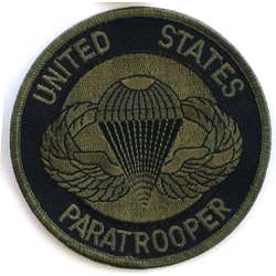 US Paratrooper Sub'd. - Military Patches and Pins