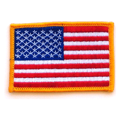 US Flag  3" x 2" - Military Patches and Pins