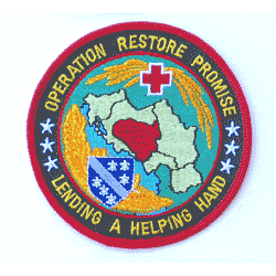 Operation Restore Promise 4" - Military Patches and Pins