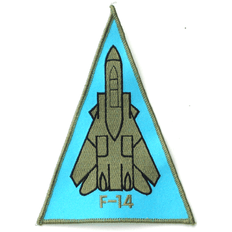 F-14 Triangle Lt. Blue & OD - Military Patches and Pins