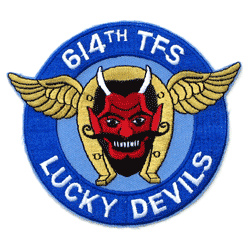 614th TFS Lucky Devils - Military Patches and Pins