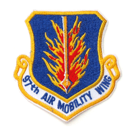 97th Air Mobility Wing - Military Patches and Pins