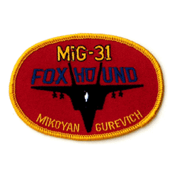 Mig-31 Fox Hound - Military Patches and Pins