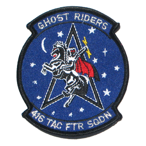 416th Ftr. Sqd. Ghost Riders - Military Patches and Pins