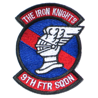 9th Ftr. Sqd. The Iron Knights - Military Patches and Pins