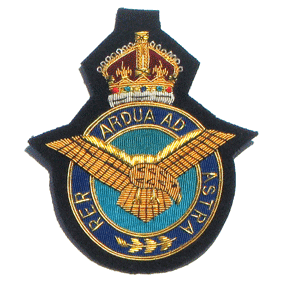 Royal AF Bullion Crest - Military Patches and Pins