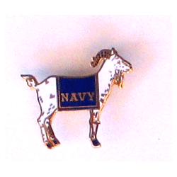 USN Goat Pin w/1 clutch - Military Patches and Pins