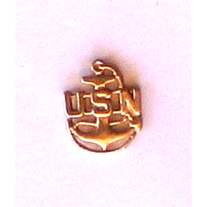 USN Warrant Officer Lapel Pin w/1 clutch - Military Patches and Pins