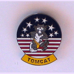 Tomcat Pin w/2 clutches - Military Patches and Pins