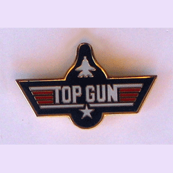 Top Gun Pin w/2 clutches - Military Patches and Pins