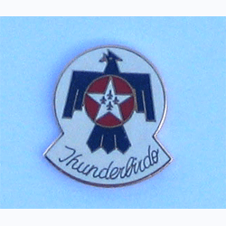 Thunderbirds Pin 1" w/ 1 clutch - Military Patches and Pins