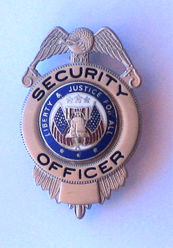 Security Officer Silver/small - Military Patches and Pins