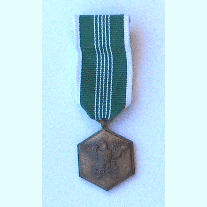 Army Commendation Mini Ribbon Medal w/1 clutch backing - Military Patches and Pins