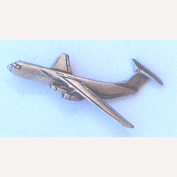 C-141 Pewter Airplane w/1 clutch - Military Patches and Pins