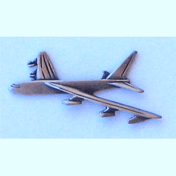 B-52 Pewter Airplane w/1 clutch - Military Patches and Pins