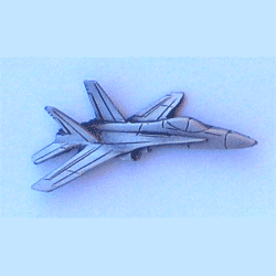 F-18 Pewter Airplane w/1 clutch - Military Patches and Pins